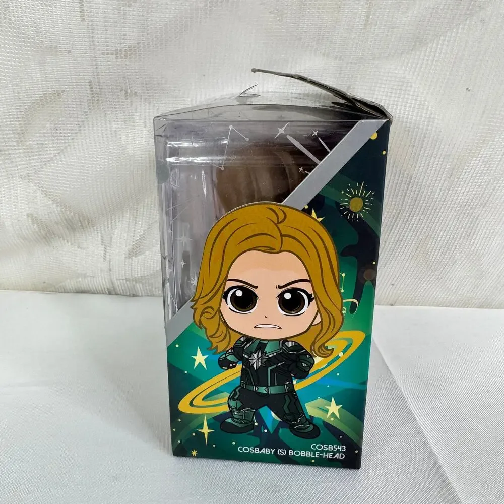 Marvel's Captain Marvel Cosbaby Bobble-Head Figure by Hot Toys Starforce Version